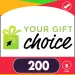 Senin Hediye Seçimin $200 Gift Card