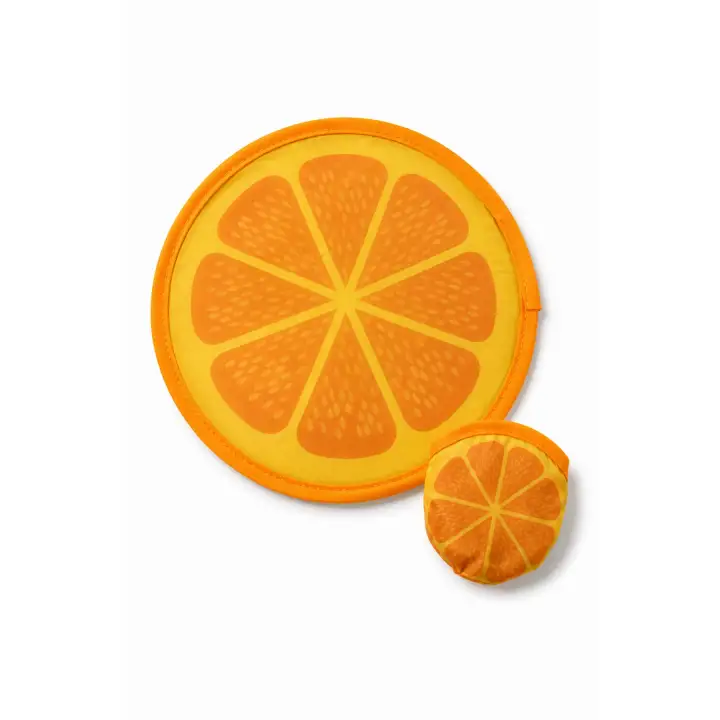 Japon Yelpazesi 20 cm Mini El Yelpazesi Kılıflı Çantalık Portakal Desenli Sunny Orange Aksesuar