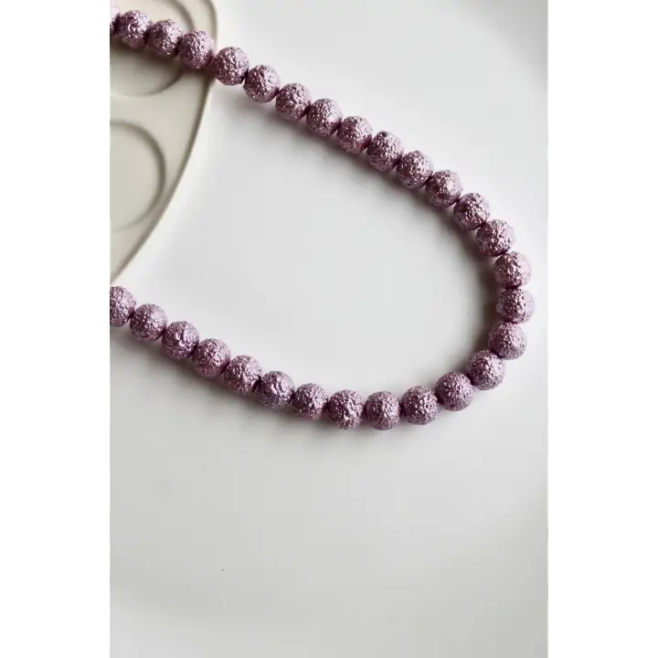 İnci Toplu Renkli Bijuteri Kadın Kolye Kararmaz Renk Atmaz