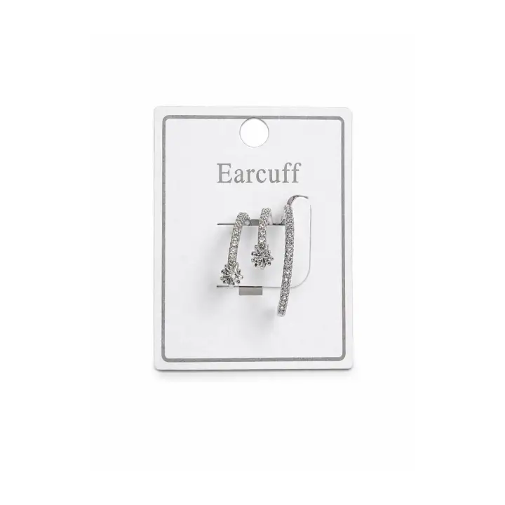 Çoklu Görünüm Zirkon Taşlı Model Earcuff Kıkırdak Kıkırdak Küpe Gümüş Kararmaz Renk Atmaz