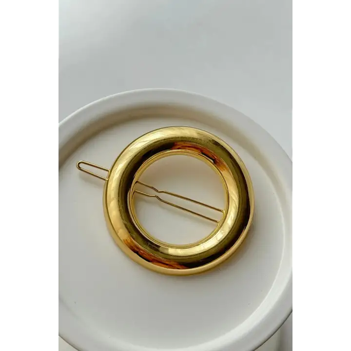 Oval Tasarım Metal Halka Çıt Çıt Klipsli Pinterest Toka Altın Kararmaz Renk Atmaz