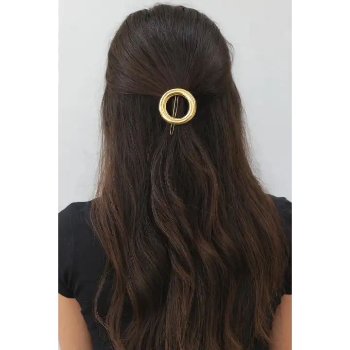 Oval Tasarım Metal Halka Çıt Çıt Klipsli Pinterest Toka Altın Kararmaz Renk Atmaz