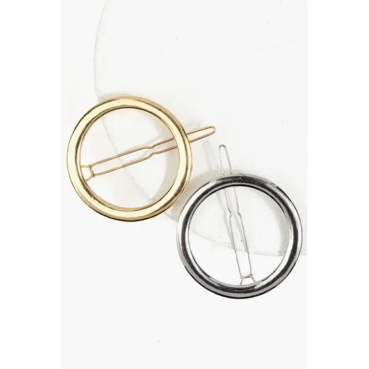Oval Tasarım Metal Halka Çıt Çıt Klipsli Pinterest Toka Gümüş Kararmaz Renk Atmaz