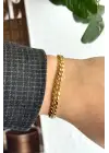 Wring Tasarım Kadın Çelik Bileklik Gold Kararmaz Renk Atmaz