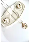 Vintage Kırmızı Gül Motifli 3d Tablo Tasarım Kadın Çelik Küpe Gold Kararmaz Renk Atmaz