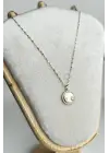 Gün Batımı Tasarım 45 Cm Kadın Çelik Kolye Altın Kararmaz Renk Atmaz