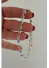 Nazar Boncuğu Tasarım Kadın Çelik Bileklik Altın Kararmaz Renk Atmaz