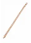 Rose Gold Klasik Halka Zincir Kadın Çelik Bileklik Kararmaz Renk Atmaz