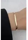 Rose Gold İtalyan Zincir Minimal Kadın Çelik Bileklik Kararmaz Renk Atmaz
