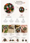 Katlanabilir Japon Yelpazesi 20 cm Mini El Yelpazesi Kılıflı Çantalık Tropical Bloom Aksesuar Siyah