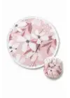 Katlanabilir Japon Yelpazesi 20 cm Mini El Yelpazesi Kılıflı Çantalık Soft Blossom Aksesuar Pembe