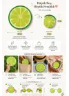 Japon Yelpazesi 20 cm Mini El Yelpazesi Kılıflı Çantalık Limon Desenli Fresh Lime Aksesuar