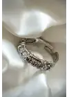 XoXo Co Model Ayarlanabilir Kadın Çelik Yüzük Gümüş Kararmaz Renk Atmaz