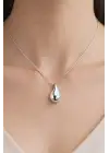 Yeni Sezon Damla Model Kararma Yapmaz Kadın Çelik Kolye Kararmaz Renk Atmaz