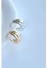 Çoklu Görünüm Sıkıştırmalı Earcuff Kıkırdak Kadın Çelik Küpe Gümüş Kararmaz Renk Atmaz