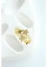 Yeni Sezon Luciddream Çoklu Yeni Yıldız Tasarım Ayarlanabilir Kadın Çelik Yüzük Gold Kararmaz