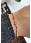 Yeni Sezon Ezme Zincirli Kuzey Yıldızı Model Garantili Kadın Çelik Bileklik Gümüş Kararmaz