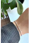 Seri Full Taşlı Su Yolu Çoklu Pul Model Garantili Kadın Çelik Bileklik Gümüş Kararmaz Renk Atmaz