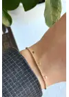 Seri Full Taşlı Su Yolu Çoklu Pul Model Garantili Kadın Çelik Bileklik Gold Kararmaz Renk Atmaz