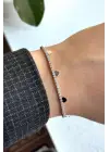 Seri Full Taşlı Su Yolu Çoklu Metal Kalp Garantili Kadın Çelik Bileklik Gümüş Kararmaz Renk Atmaz