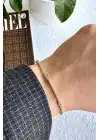 Seri Full Taşlı Su Yolu Çoklu Damla Model Garantili Kadın Çelik Bileklik Sarı Kararmaz Renk Atmaz