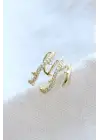 Çoklu Görünüm Zirkon Taşlı Sarmaşık Model Earcuff Kıkırdak Kıkırdak Küpe Gold Kararmaz Renk Atmaz