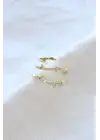 Çoklu Görünüm Zirkon Taşlı Sarmaşık Model Earcuff Kıkırdak Kıkırdak Küpe Gold Kararmaz Renk Atmaz