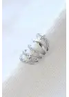 Çoklu Görünüm Zirkon Taşlı Minik Yıldızlı Model Earcuff Kıkırdak Kıkırdak Küpe Gümüş Kararmaz