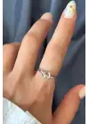 Yeni Sezon Love Knot Tasarım Ayarlanabilir Kadın Çelik Yüzük Gümüş Kararmaz Renk Atmaz