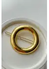 Oval Tasarım Metal Halka Çıt Çıt Klipsli Pinterest Toka Altın Kararmaz Renk Atmaz
