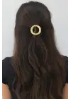 Oval Tasarım Metal Halka Çıt Çıt Klipsli Pinterest Toka Altın Kararmaz Renk Atmaz