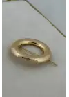 Oval Tasarım Metal Halka Çıt Çıt Klipsli Pinterest Toka Altın Kararmaz Renk Atmaz