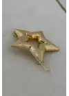 Yıldız Tasarım Metal Halka Çıt Çıt Klipsli Pinterest Toka Altın Kararmaz Renk Atmaz