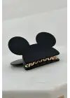 Mickey Mouse Tasarım Tokası Çocuk Toka Siyah Kararmaz Renk Atmaz