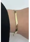 İtalyan Zincir Çelik Bileklik Altın Kararmaz Renk Atmaz
