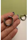 25 Cm Basic Kadın Çelik Küpe Gümüş Kararmaz Renk Atmaz