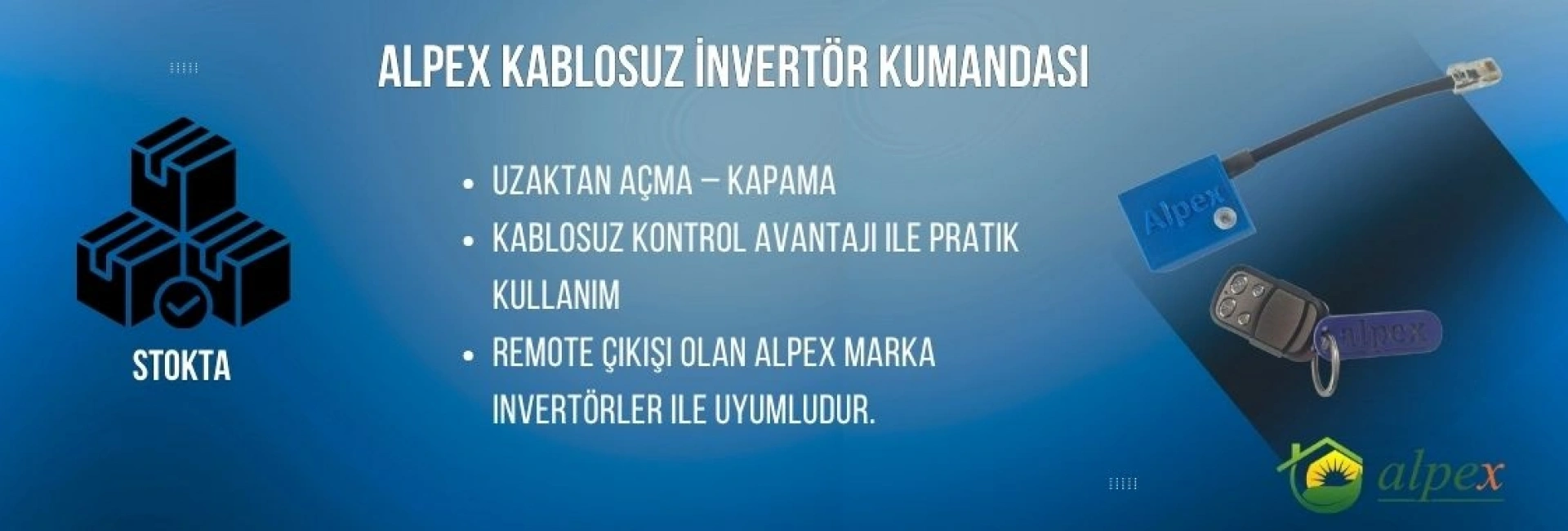 Alpex Kablosuz İnvertör Kumandası