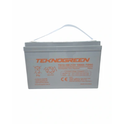 Teknogreen 12V 100Ah Jel Akü