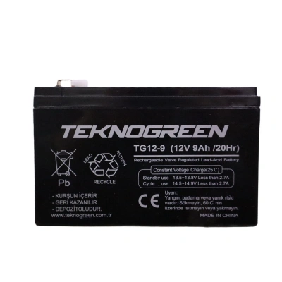 Teknogreen 9 Ah 12 Volt Akü