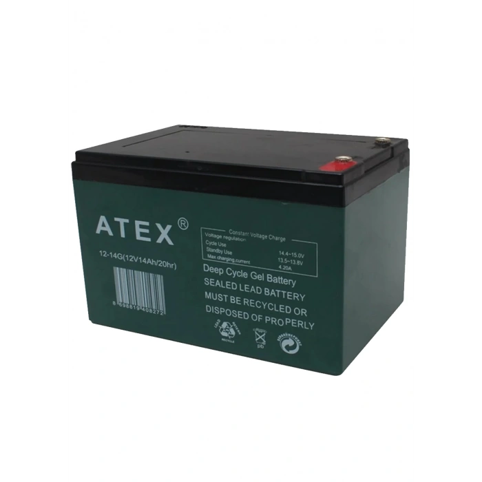 14 Amper 12 Volt Kuru Tip Akü