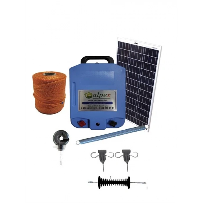 Elektrikli Çit Cihazı 25000 Volt Aç Kapa Model Tam Set