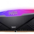 Apacer NOX RGB AURA Black 8GB (1x8GB) 3200Mhz CL16 DDR4 Gaming Ram (AH4U08G32C28YNBAA-1)