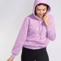 Kapüşonlu Şardonlu Sweatshirt-LİLA