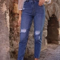MOM Jeans - LACİVERT