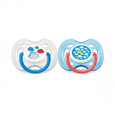 Avent 0% BPA Yalanci Emzik 0-6 ay Desenli 2li