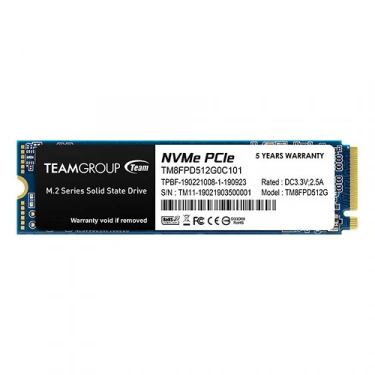 Team MP33 Pro 512GB 2100/1700MB/s NVMe PCIe Gen3x4 M.2 SSD Disk (TM8FPD512G0C101)