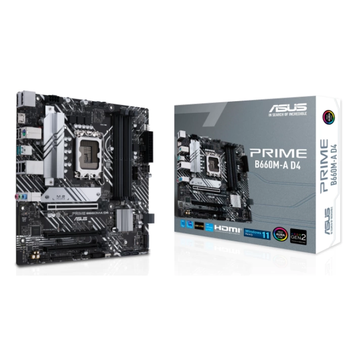 ASUS PRIME B660M-A D4 DDR4 5333(OC) HDMI DP M.2 mATX 1700P