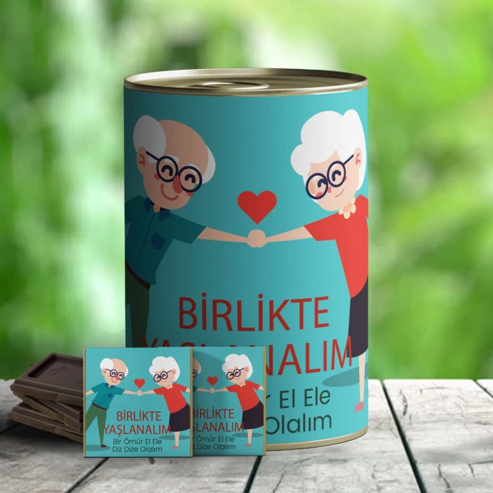 Birlikte Yaşlanalım İlginç Çikolata Konservesi