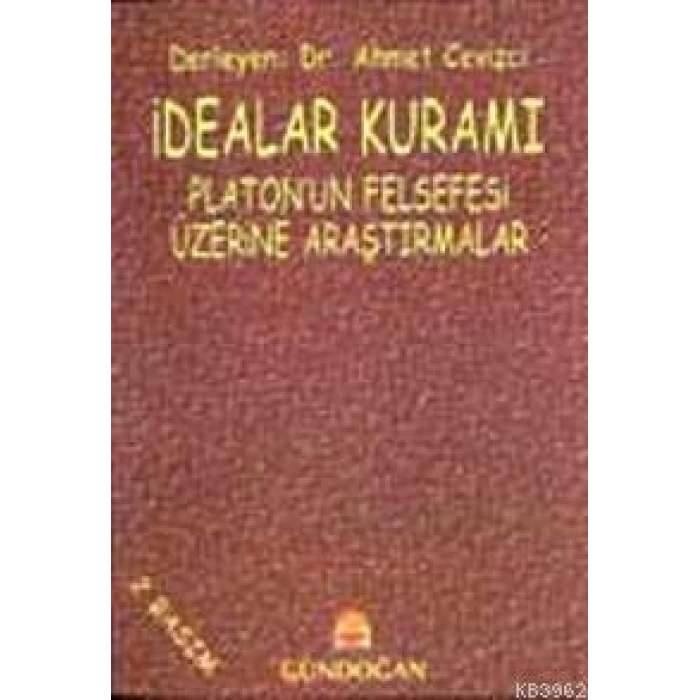 İdealar Kuramı; Platonun Felsefesi Üzerine Araştırmalar