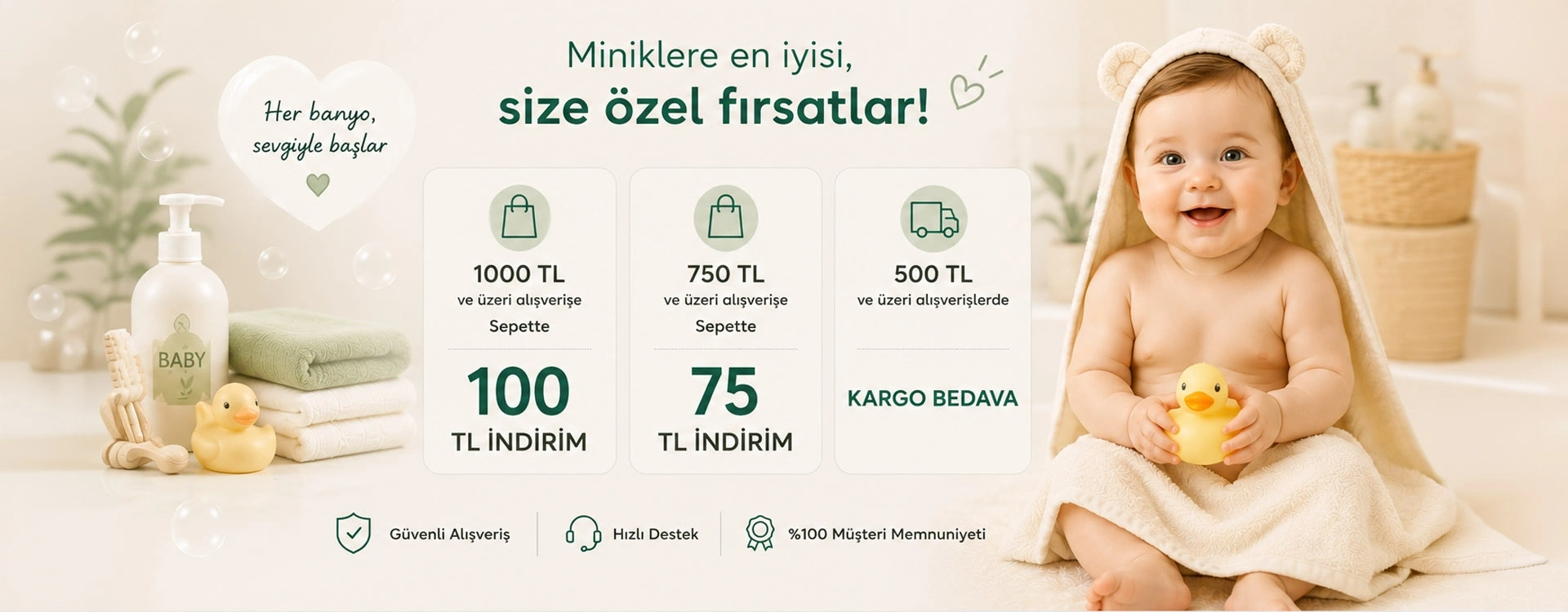 Her banyo sevgiyle başlar.